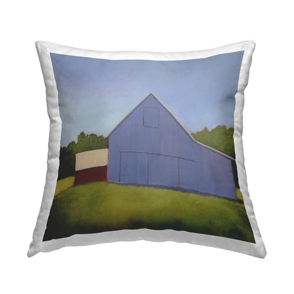 Stupell Industries Countryside Barn Field Square Decorative Printed Throw Pillow, 18 x 18,