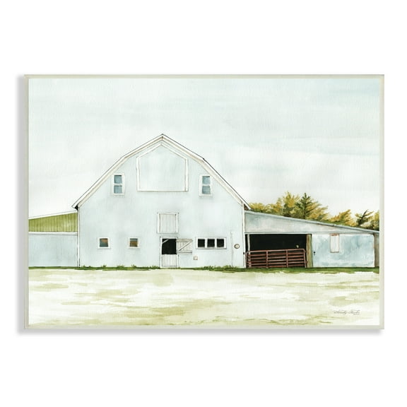 Stupell Industries Countryside Barn Rural Farmland Field Landscape Painting Unframed Art Print Wall Art, Design by Cindy Jacobs