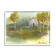 thumbnail image 1 of Stupell Industries Countryside Cottage Painting Landscape Painting White Framed Art Print Wall Art, 1 of 5