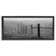 thumbnail image 1 of Stupell Industries Countryside Farmland Front Gate Landscape Photography Black Floater Framed Canvas Art Print Wall Art, 25 x 11, 1 of 9