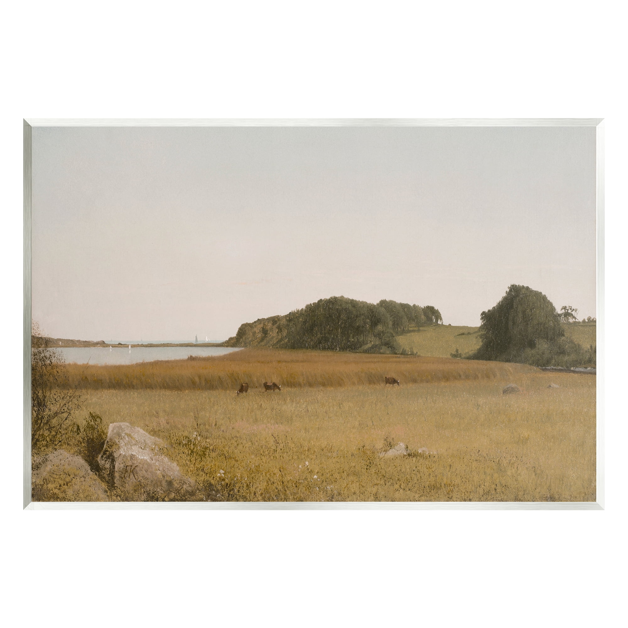 Stupell Industries Countryside Grazing Cows Landscape Photography Unframed Art Print Wall Art, 19 x 13