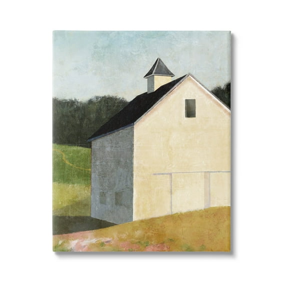 Stupell Industries Countryside Hills Barn Scenery Painting Gallery Wrapped Canvas Print Wall Art, Design by Suzanne Nicoll