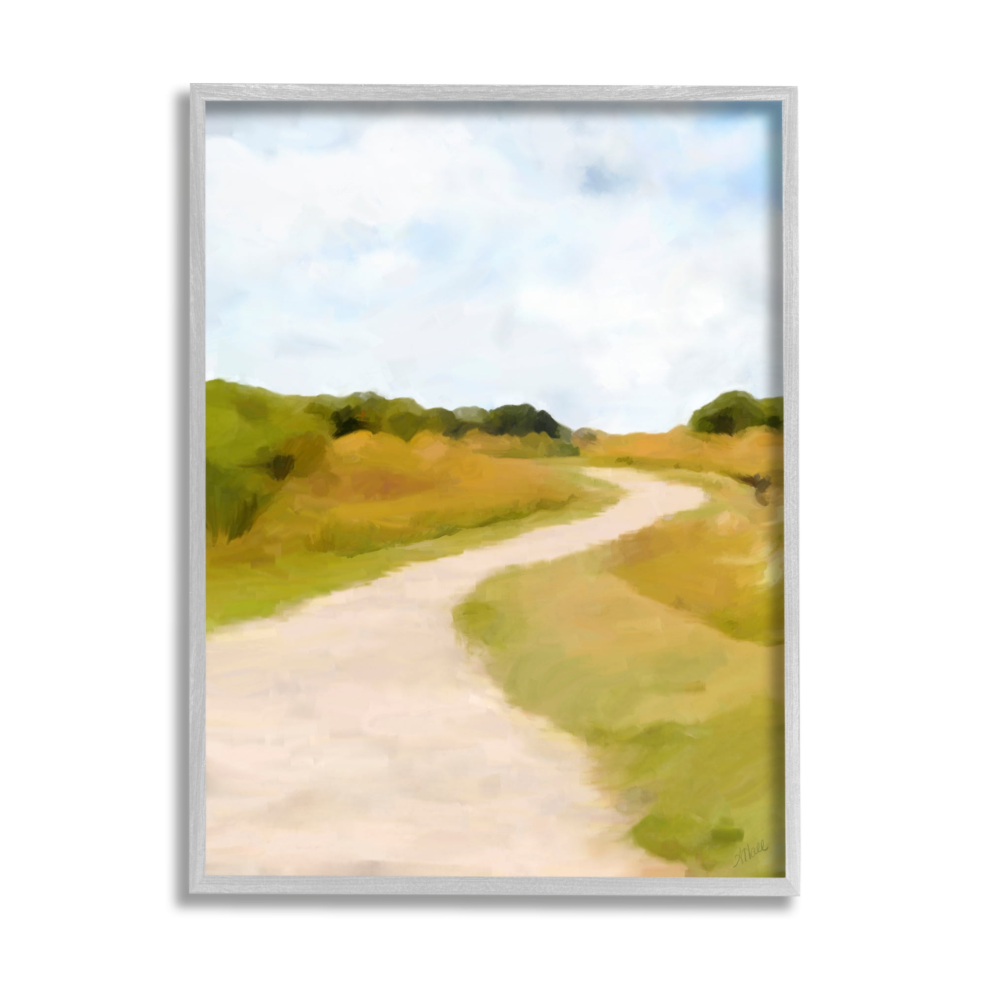 Stupell Industries Countryside Landscape Grassland Path Nature ...