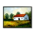 thumbnail image 1 of Stupell Industries Countryside Meadow Cottage Landscape Painting Black Framed Art Print Wall Art, Design by Ziwei Li, 1 of 7
