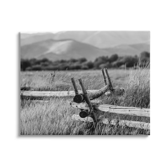 Stupell Industries Countryside Ranch Fence Rural Pasture Grass Photography Photograph Gallery Wrapped Canvas Print Wall Art, Design by Steve Smith