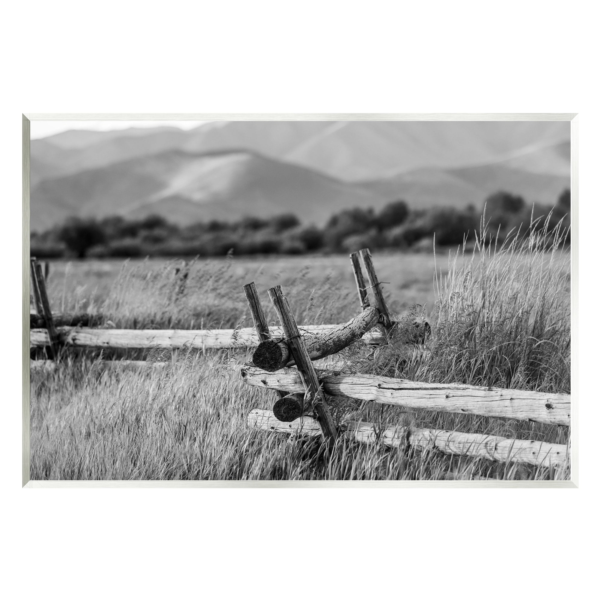Stupell Industries Countryside Ranch Fence Rural Pasture Grass Photography Photograph Unframed Art Print Wall Art, Design by Steve Smith
