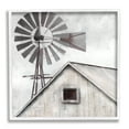 thumbnail image 1 of Stupell Industries Countryside Windmill Dark Cloudy Sky Rural Barn Painting White Framed Art Print Wall Art, Design by Nan, 1 of 8