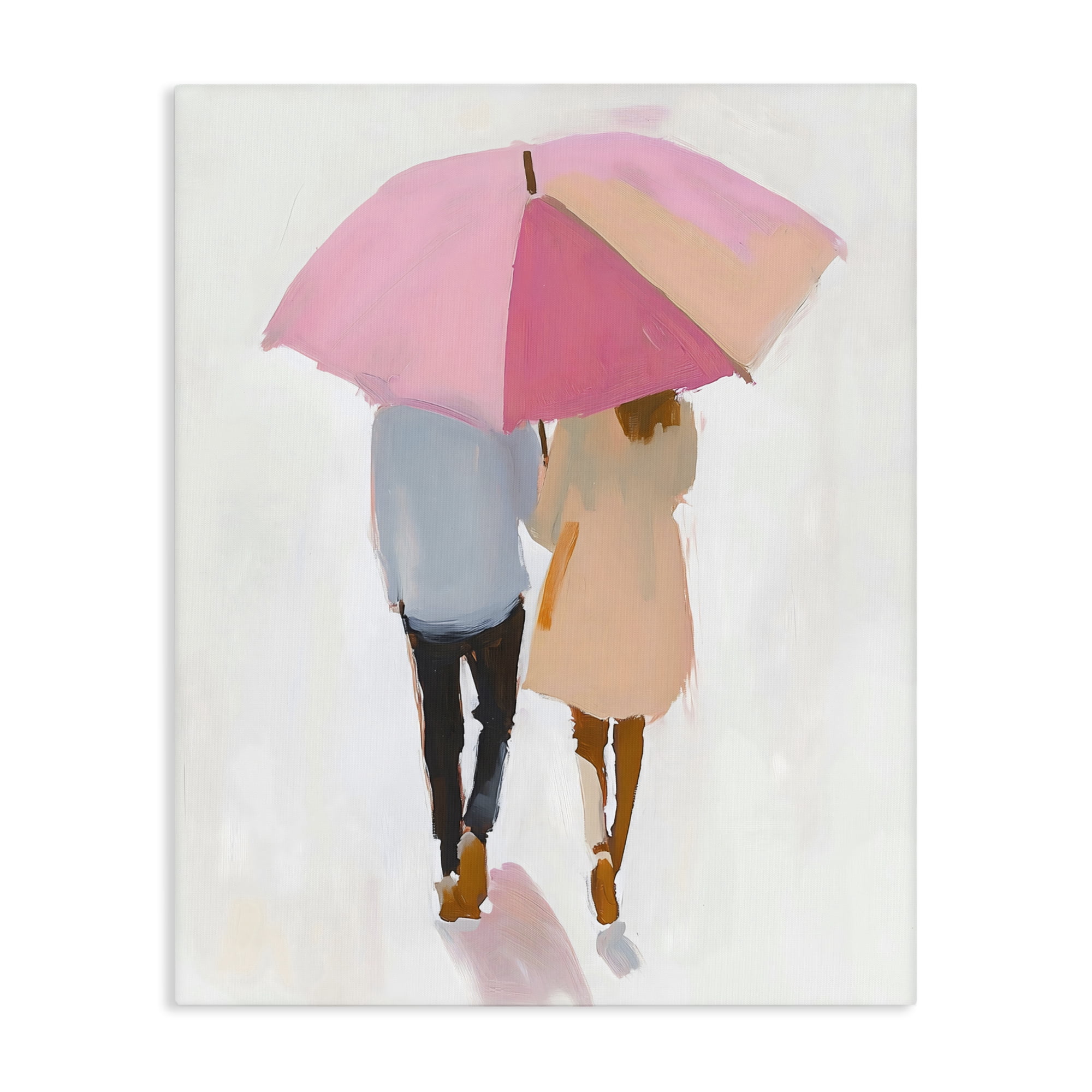 Stupell Industries Couple Stroll Under Umbrella Canvas Wall Art, design by The Prints Vibe