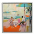 thumbnail image 1 of Stupell Industries Couple at Beach Abstract Abstract Painting Gray Framed Art Print Wall Art, 17 x 17, 1 of 9