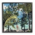 thumbnail image 1 of Stupell Industries Couple on Summer Beach Nature Painting Black Framed Art Print Wall Art, 17 x 17, 1 of 8