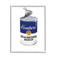 thumbnail image 1 of Stupell Industries Couture Blue Condensed Diamond Soup Can Sparkle Pattern, 11 x 14, Design by Amanda Greenwood, 1 of 5