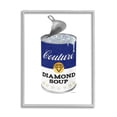 thumbnail image 1 of Stupell Industries Couture Blue Condensed Diamond Soup Can Sparkle Pattern, 24 x 30, Design by Amanda Greenwood, 1 of 5