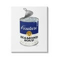 thumbnail image 1 of Stupell Industries Couture Blue Condensed Diamond Soup Can Sparkle Pattern, 30 x 40, Design by Amanda Greenwood, 1 of 5