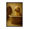 thumbnail image 1 of Stupell Industries Art Deco Couture Dog in Luxury Tub Canvas Art, 16 x 24, by Grotto Studios, 1 of 8