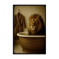 thumbnail image 1 of Stupell Industries Art Deco Couture Lion in Luxury Tub Canvas Art, 16 x 24, by Grotto Studios, 1 of 8