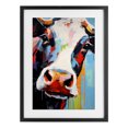 thumbnail image 1 of Stupell Industries Contemporary Cow Of Many Colors Black Framed Print Under Glass, 14 x 20, by Creative Studio, 1 of 8