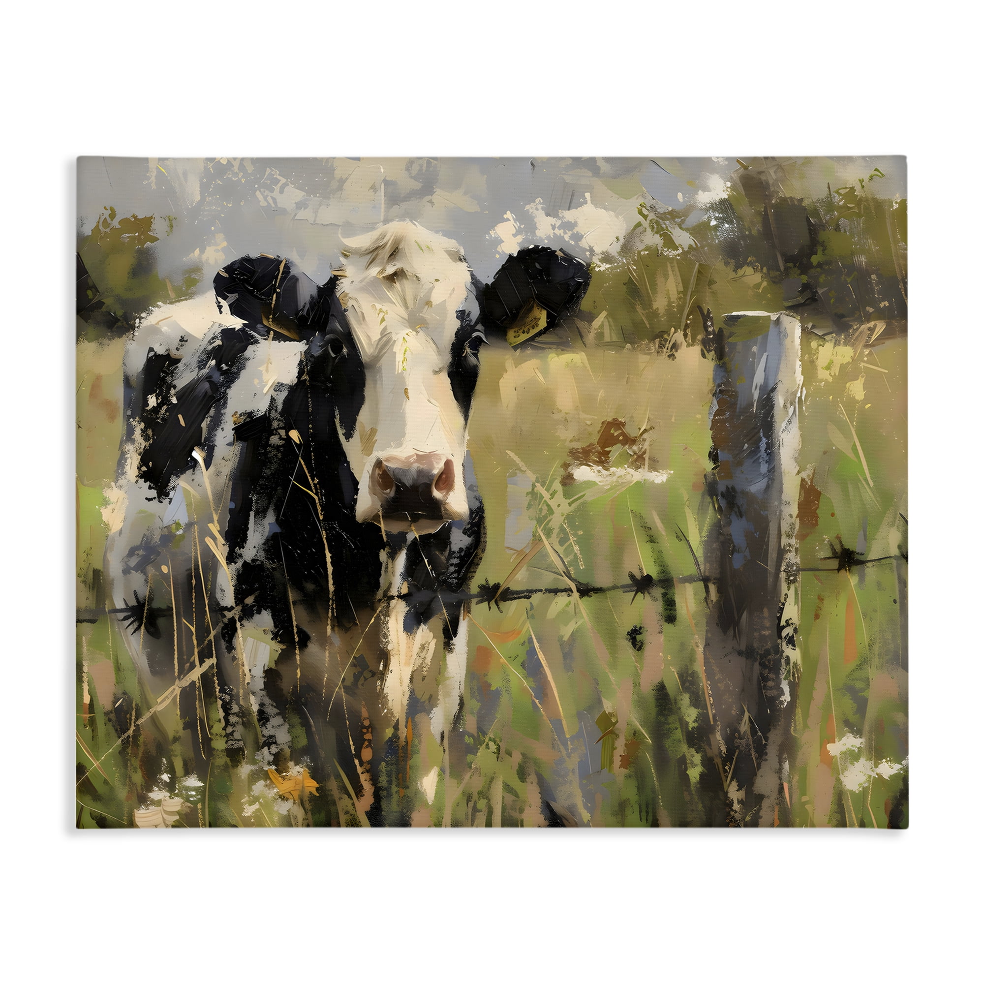 Stupell Industries Cow in Summer Pasture Canvas Wall Art, design by Creative Studio