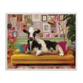 thumbnail image 1 of Stupell Industries Cow in Whimsical Maximalist House Animals Painting White Framed Art Print Wall Art, 14 x 11, 1 of 8