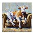 thumbnail image 1 of Stupell Industries Cow's Day Off Animals & Insects Painting Gallery Wrapped Canvas Art Print Wall Art, 24 x 24, 1 of 8