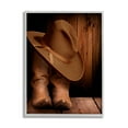 thumbnail image 1 of Stupell Industries Cowboy Boots & Hat Literature & Flim Photography Gray Framed Art Print Wall Art, 11 x 14, 1 of 9