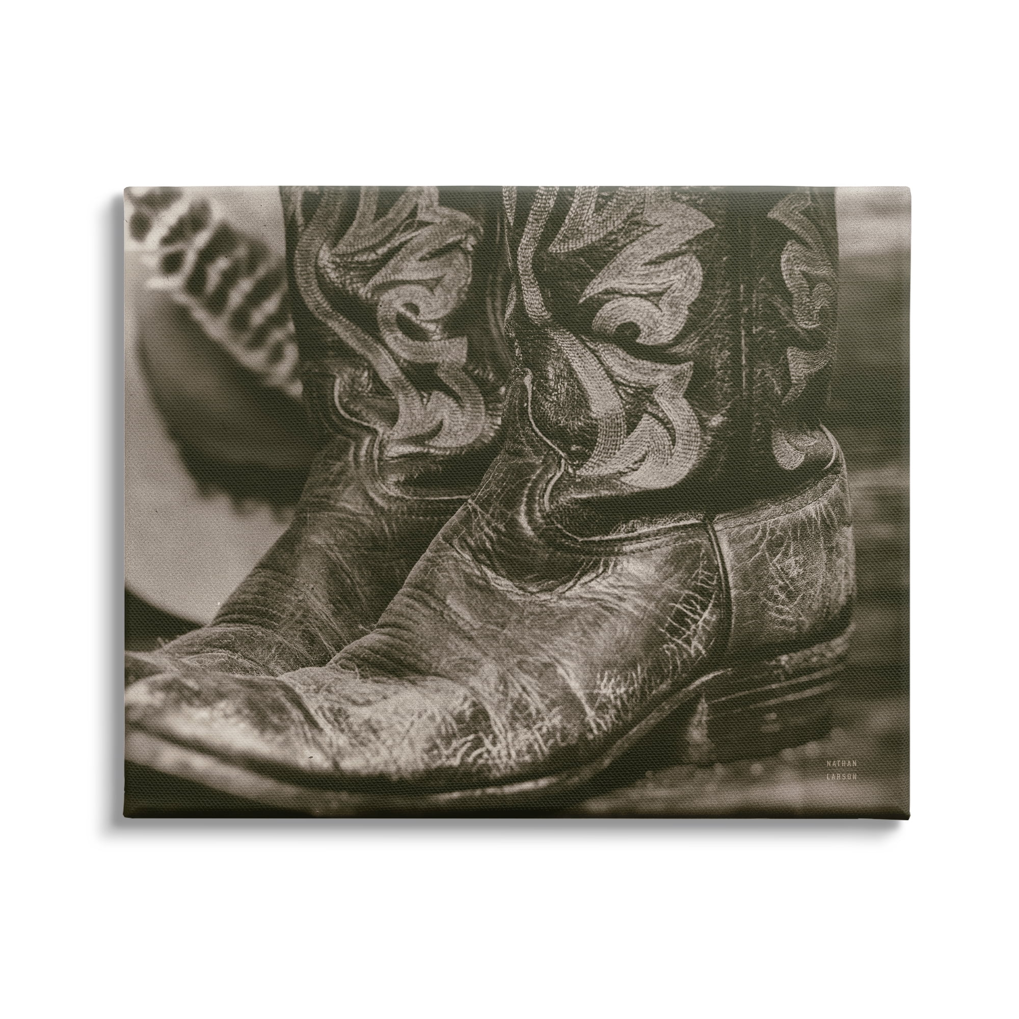 Stupell Industries Cowboy Boots Photography Beauty & Fashion Photography Gallery Wrapped Canvas Print Wall Art, 30 x 24