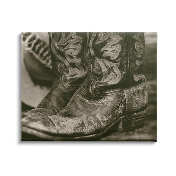 Stupell Industries Cowboy Boots Photography Beauty & Fashion Photography Gallery Wrapped Canvas Print Wall Art, 48 x 36