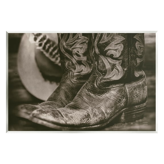 Stupell Industries Cowboy Boots Photography Beauty & Fashion Photography Unframed Art Print Wall Art, 15 x 10