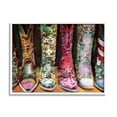 thumbnail image 1 of Stupell Industries Cowboy Boots Various Bold Designs Americana Apparel Painting White Framed Art Print Wall Art, Design by Graffitee Studios, 1 of 7