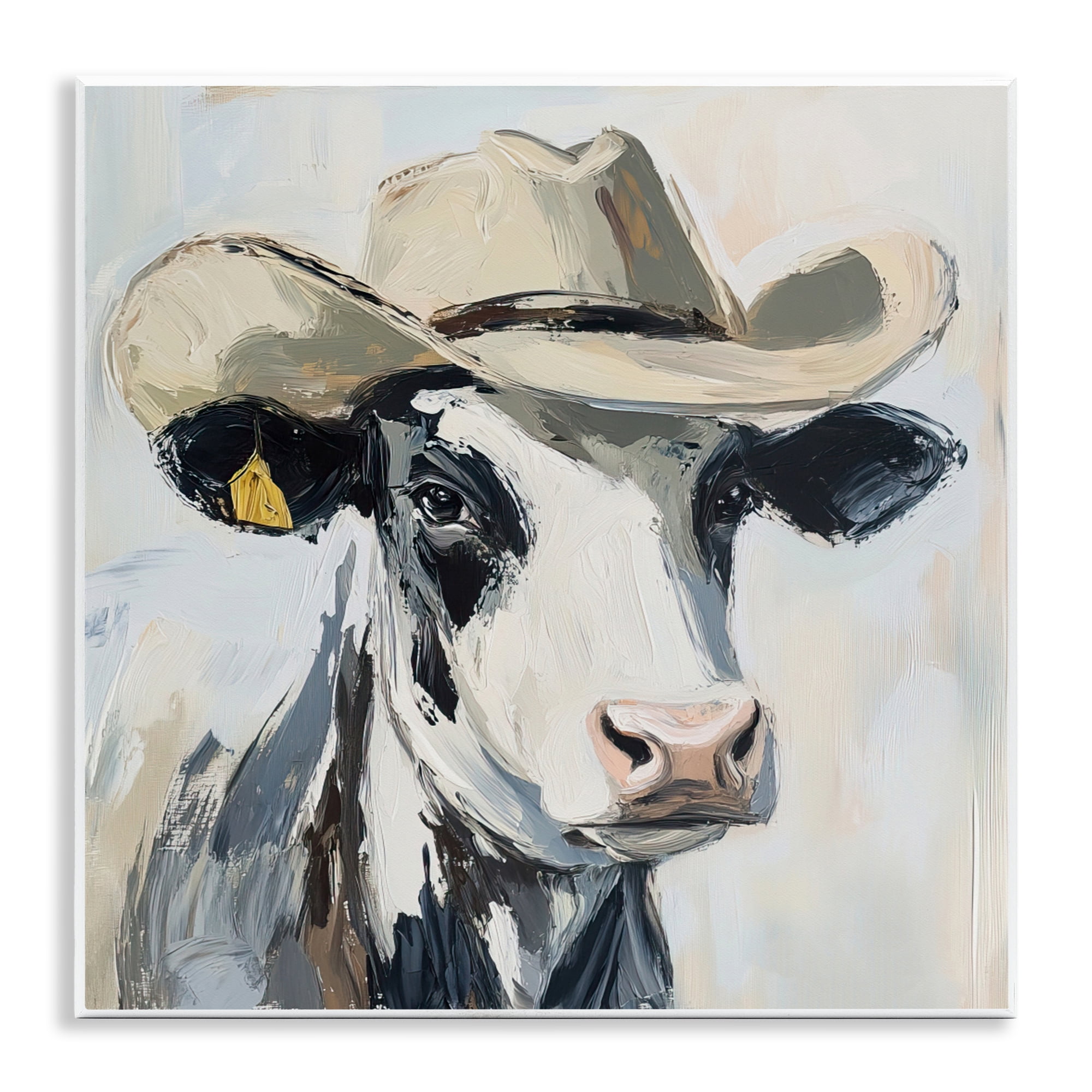 Stupell Industries Cowboy Carl Cow Wall Plaque Art, design by Tina LeCour