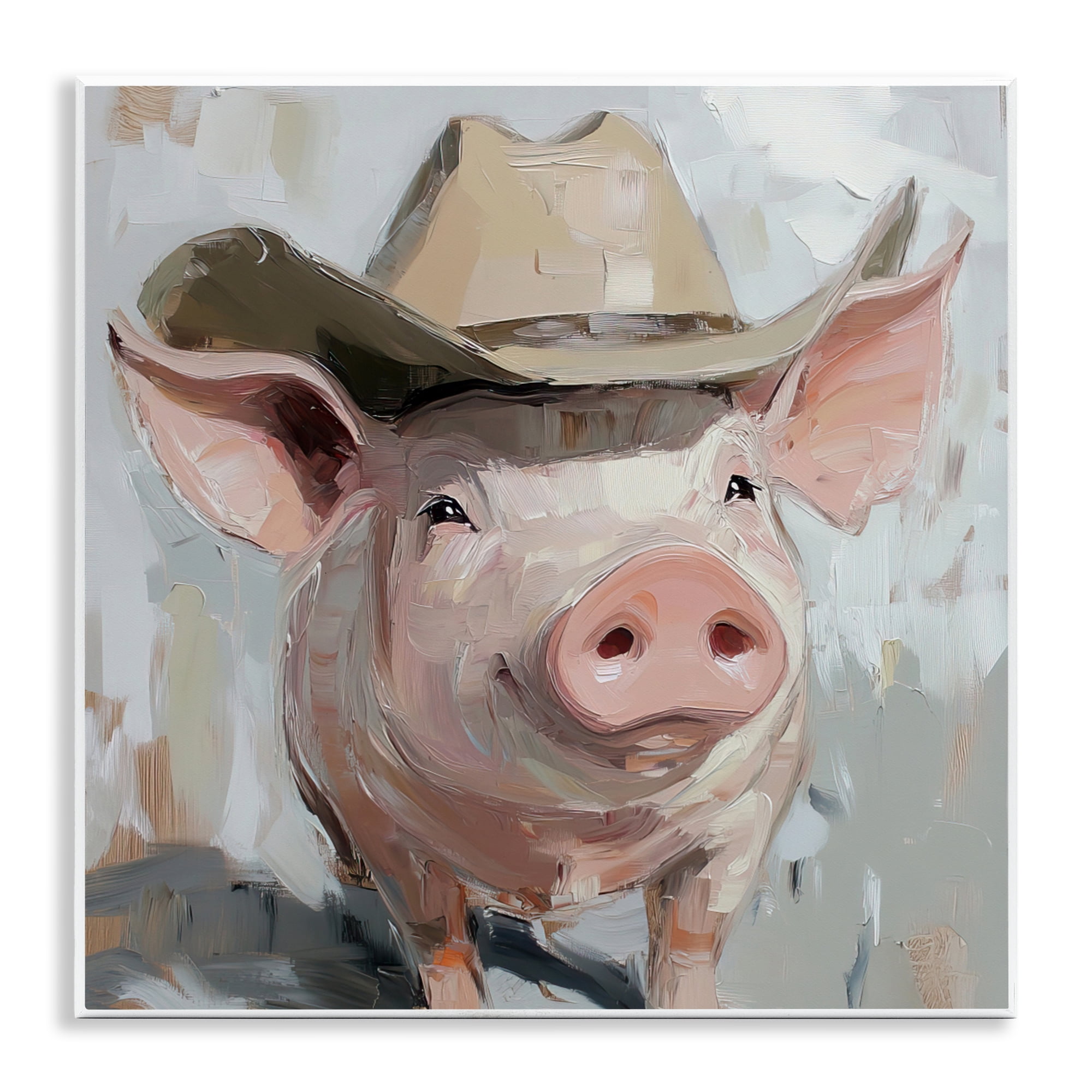 Stupell Industries Cowboy Chester Pig Wall Plaque Art, design by Tina LeCour