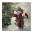 thumbnail image 1 of Stupell Industries Farmhouse Cowboy Snowman & Cardinal Canvas Art, 30 x 30, by Tina LeCour, 1 of 8