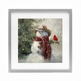 thumbnail image 1 of Stupell Industries Farmhouse Cowboy Snowman & Cardinal Gray Framed Print Under Glass, 13 x 13, by Tina LeCour, 1 of 8