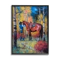thumbnail image 1 of Stupell Industries Cowboy Strapping Colt Horse Wild West Fall Forest,11 x 14, Design by Jack Sorenson, 1 of 5