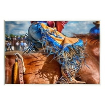 Stupell Industries Cowboy at Rodeo Photography Animals & Insects Photography Unframed Art Print Wall Art, 15 x 10