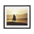 thumbnail image 1 of Stupell Industries Contemporary Cowboy's Ride Home Black Framed Print Under Glass, 16 x 13, by Kim Allen, 1 of 8