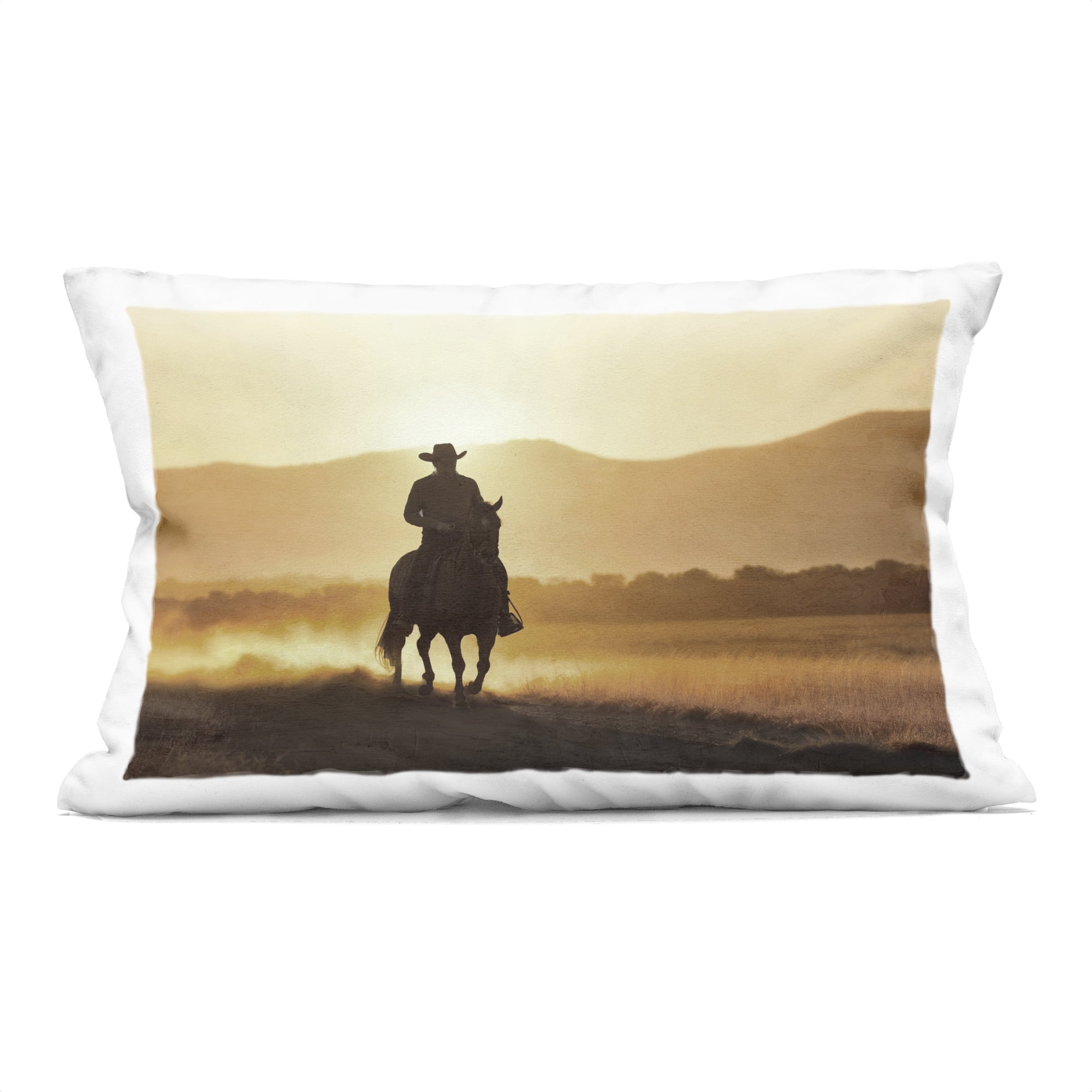 Stupell Industries Cowboy's Ride Home Decorative Printed Throw Pillow, design by Kim Allen, 14 x 7 x 20