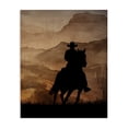 thumbnail image 1 of Stupell Industries Rustic Lodge Cowboy's Sunset Ride Canvas Art, 16 x 20, by Kim Allen, 1 of 8