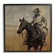 thumbnail image 1 of Stupell Industries Cowboy with Modern Splash Animals & Insects Painting Black Framed Art Print Wall Art, 17 x 17, 1 of 8