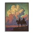 thumbnail image 1 of Stupell Industries Rustic Lodge Cowboys Silhouetted Against Clouds Black Framed Giclee Art, 11 x 14, by Arlington Prints, 1 of 8