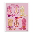 thumbnail image 1 of Stupell Industries Cowgirl Boot Designs Fashion Painting White Framed Art Print Wall Art, 16 x 20, 1 of 2