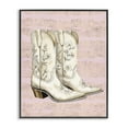 thumbnail image 1 of Stupell Industries Cowgirl Boots in White Plants & Flowers Painting Black Framed Art Print Wall Art, 11 x 14, 1 of 2
