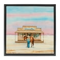 thumbnail image 1 of Stupell Industries Glam Cowgirl & Horse Shopping Black Floating Frame Canvas Art, 18 x 18, by Amanda Greenwood, 1 of 8