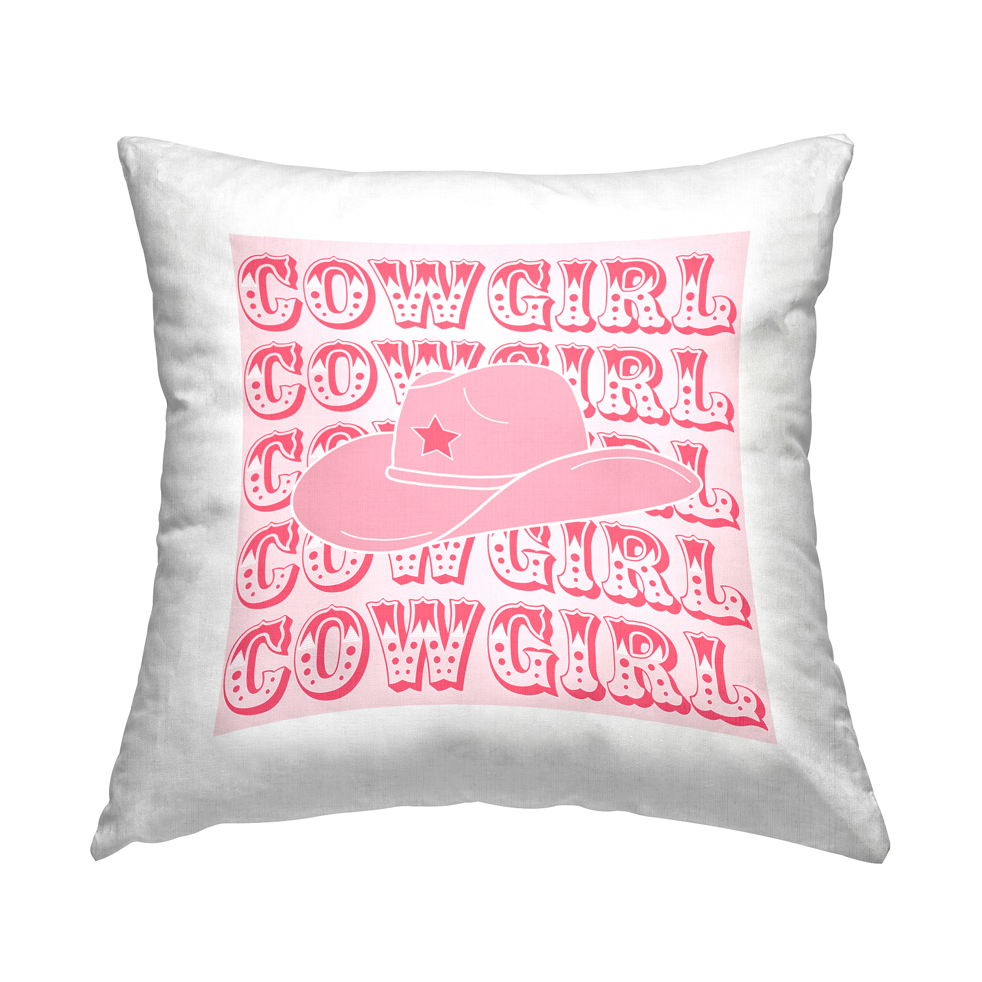 Stupell Industries Cowgirl Phrase Pattern Decorative Printed Throw Pillow Design by Corrine Rose Design