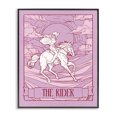 thumbnail image 1 of Stupell Industries Eclectic Cowgirl Rider Tarot Card Black Framed Giclee Art, 11 x 14, by Ziwei Li, 1 of 6