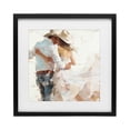 thumbnail image 1 of Stupell Industries Farmhouse Cowgirl Romance Couple Black Framed Print Under Glass, 13 x 13, by Tina LeCour, 1 of 8