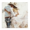 thumbnail image 1 of Stupell Industries Farmhouse Cowgirl Romance Couple Canvas Art, 17 x 17, by Tina LeCour, 1 of 8