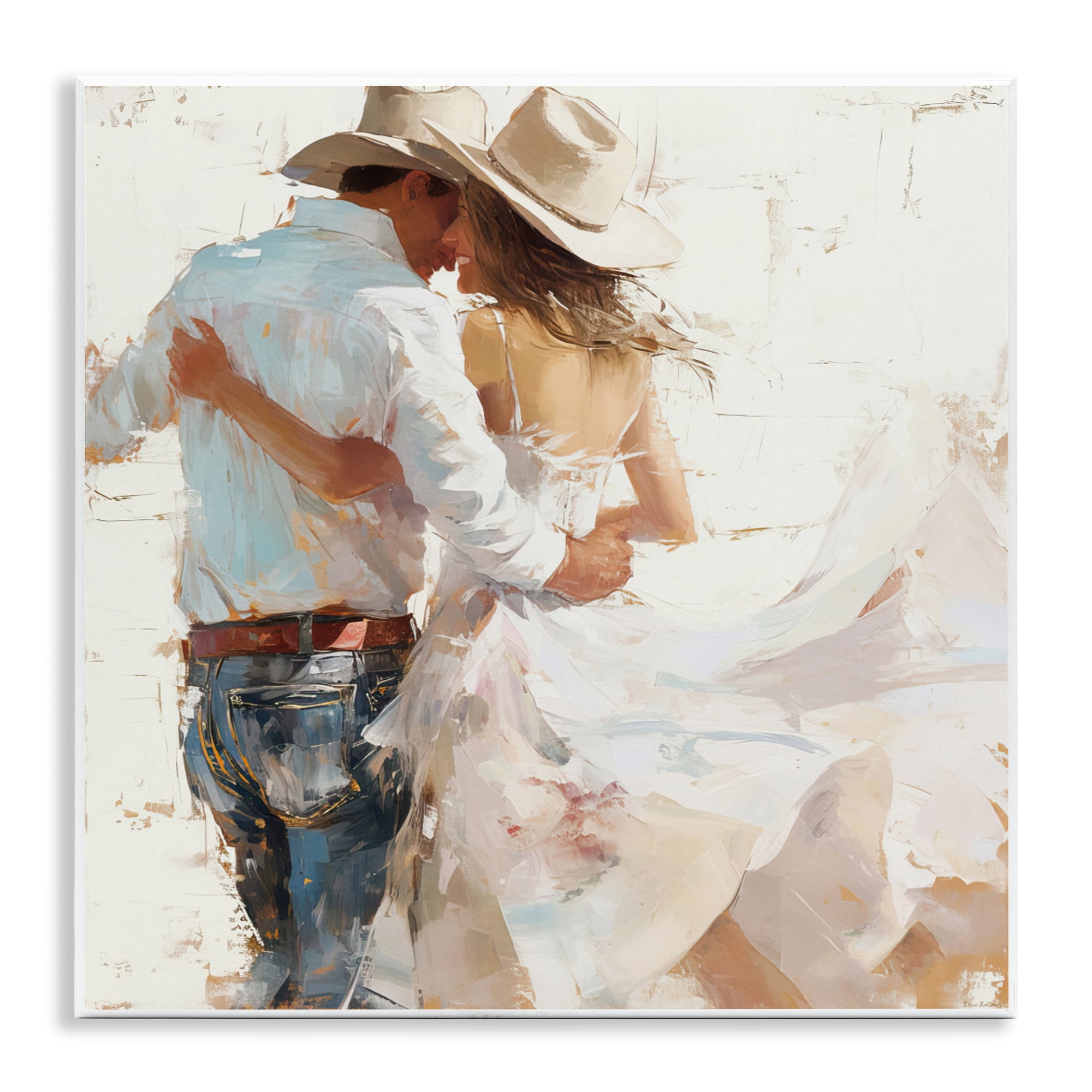Stupell Industries Cowgirl Romance Couple Wall Plaque Art, design by Tina LeCour