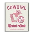 thumbnail image 1 of Stupell Industries Cowgirl Social Club Entertainment Painting Gray Framed Art Print Wall Art, 11 x 14, 1 of 2