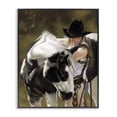 thumbnail image 1 of Stupell Industries Cowgirl & Spotted Horse Animals & Insects Painting Black Framed Art Print Wall Art, 11 x 14, 1 of 10