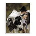 thumbnail image 1 of Stupell Industries Cowgirl & Spotted Horse Animals & Insects Painting White Framed Art Print Wall Art, 24 x 30, 1 of 10
